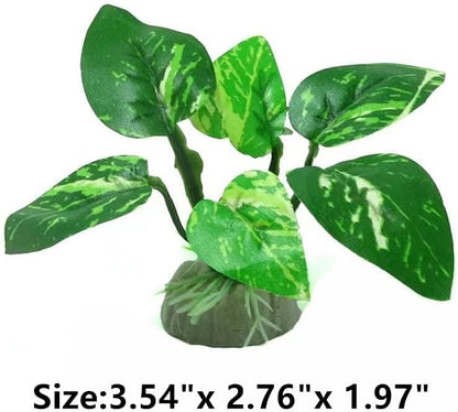 Aquarium Silk Plants for Betta Fish Tank, Aquarium Plant Aquatic Water Grass Foreground Decor，Fish Tank Decorations(4PCS Green Grasses)