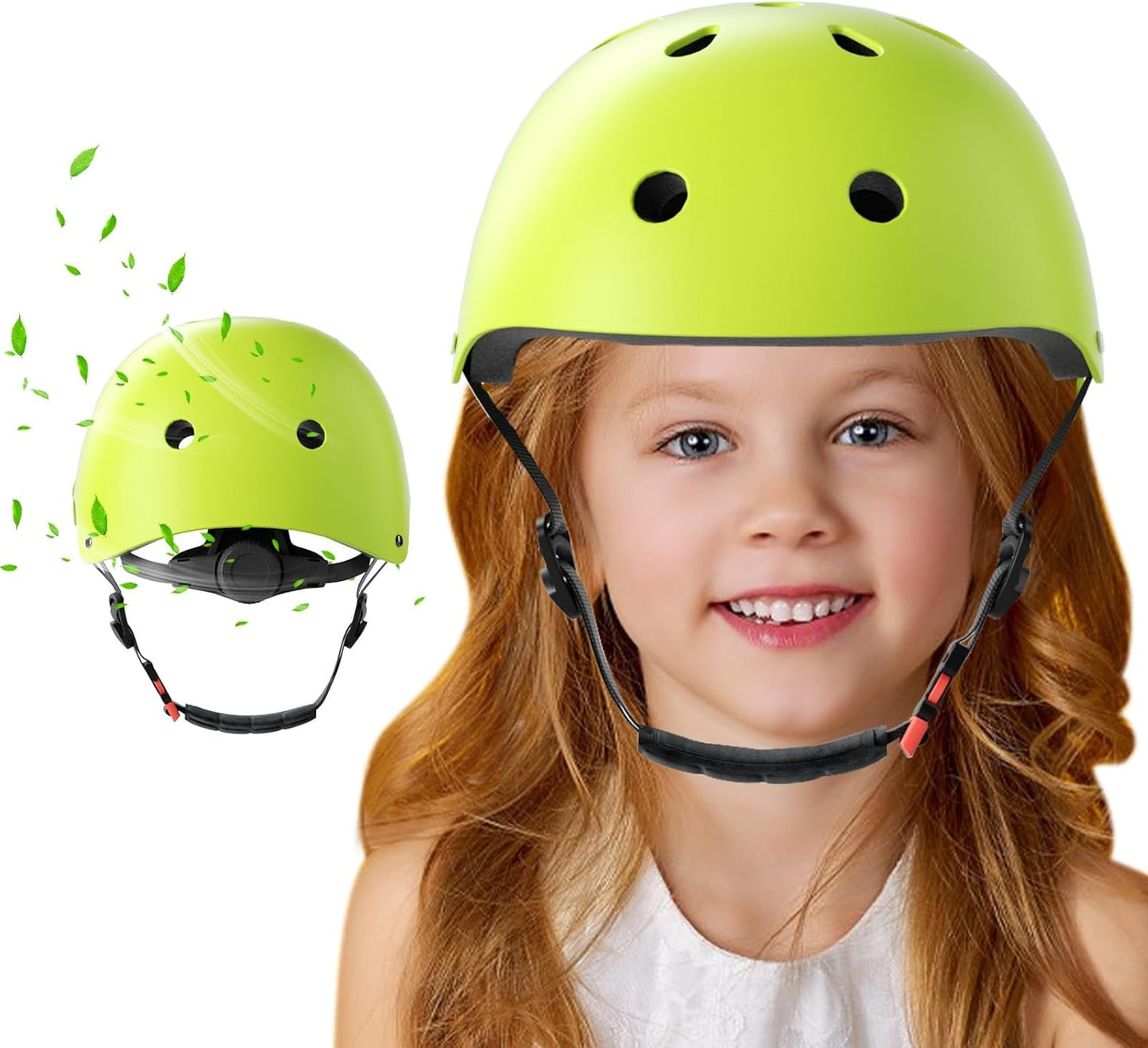 Kids Bike Helmet Toddler Helmets for Ages 3-8 Years Old Girls Boys Kid Adjustable Skateboard Bicycle Helmets Multi-Sport Ventilation Skateboarding Cycling Scooter Roller Skate Helmet