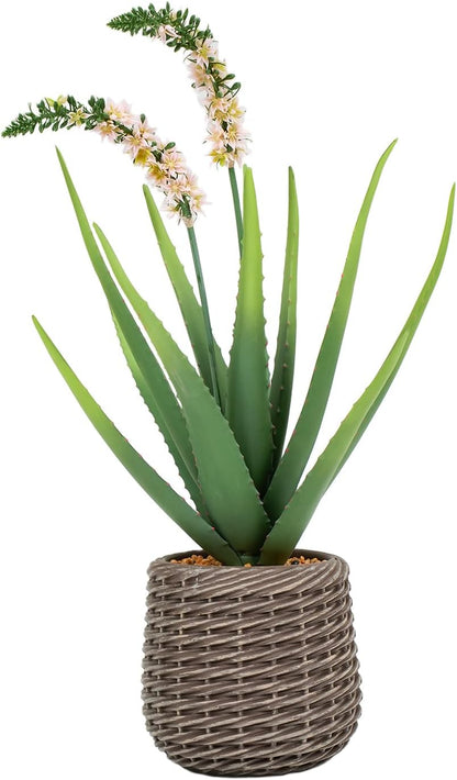 32” Artificial Cactus Plants, Tall Artificial Plants Outdoor, Tall Fake Cacti Plant UV-Resistant in White Pot, Faux Floor Plants for Indoor Home Office Hotel Bedroom Patio Balcony Garden