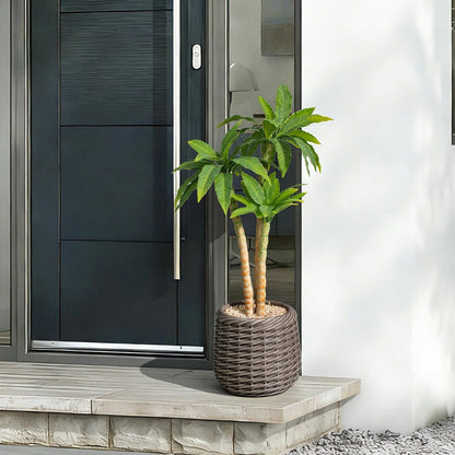 32” Artificial Cactus Plants, Tall Artificial Plants Outdoor, Tall Fake Cacti Plant UV-Resistant in White Pot, Faux Floor Plants for Indoor Home Office Hotel Bedroom Patio Balcony Garden