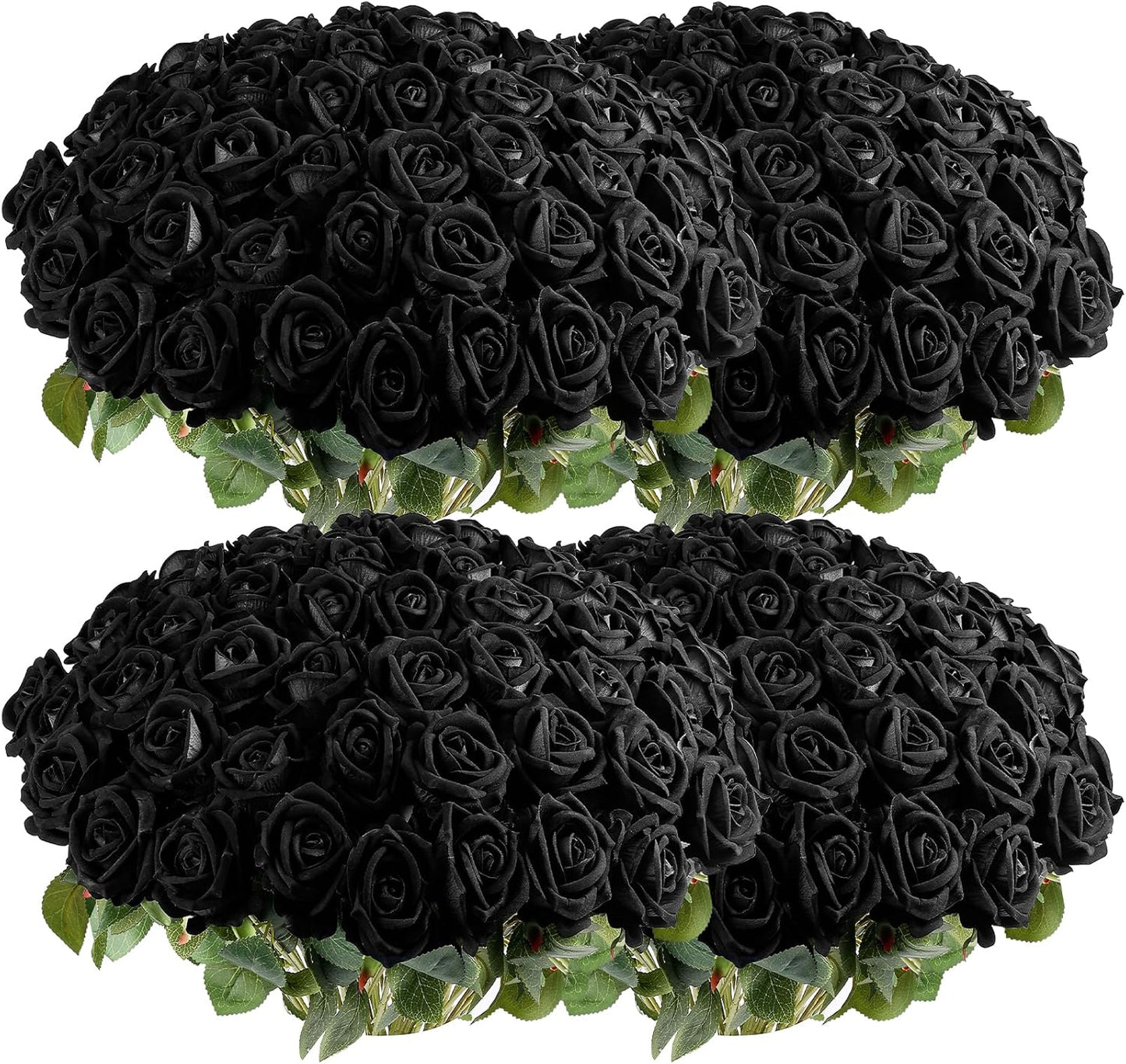 60Pcs Red Roses Artificial Flowers, Velvet Silk Faux Roses, Realistic Red Flowers for Father's Day, Wedding Centerpieces, Cake, Bridal Bouquets, Home Decor, Anniversary, Valentine's Day Decorations