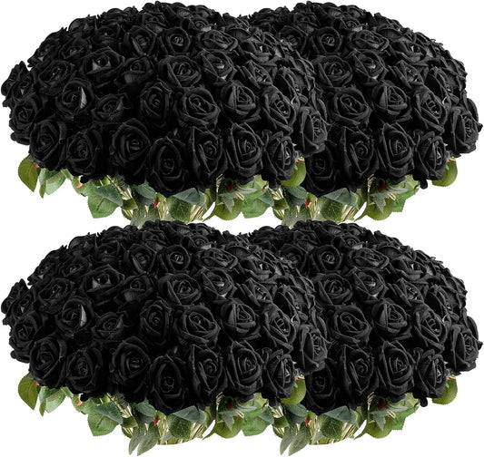 60Pcs Red Roses Artificial Flowers, Velvet Silk Faux Roses, Realistic Red Flowers for Father's Day, Wedding Centerpieces, Cake, Bridal Bouquets, Home Decor, Anniversary, Valentine's Day Decorations
