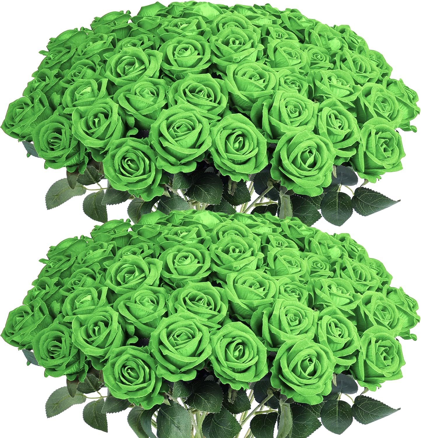 60Pcs Red Roses Artificial Flowers, Velvet Silk Faux Roses, Realistic Red Flowers for Father's Day, Wedding Centerpieces, Cake, Bridal Bouquets, Home Decor, Anniversary, Valentine's Day Decorations