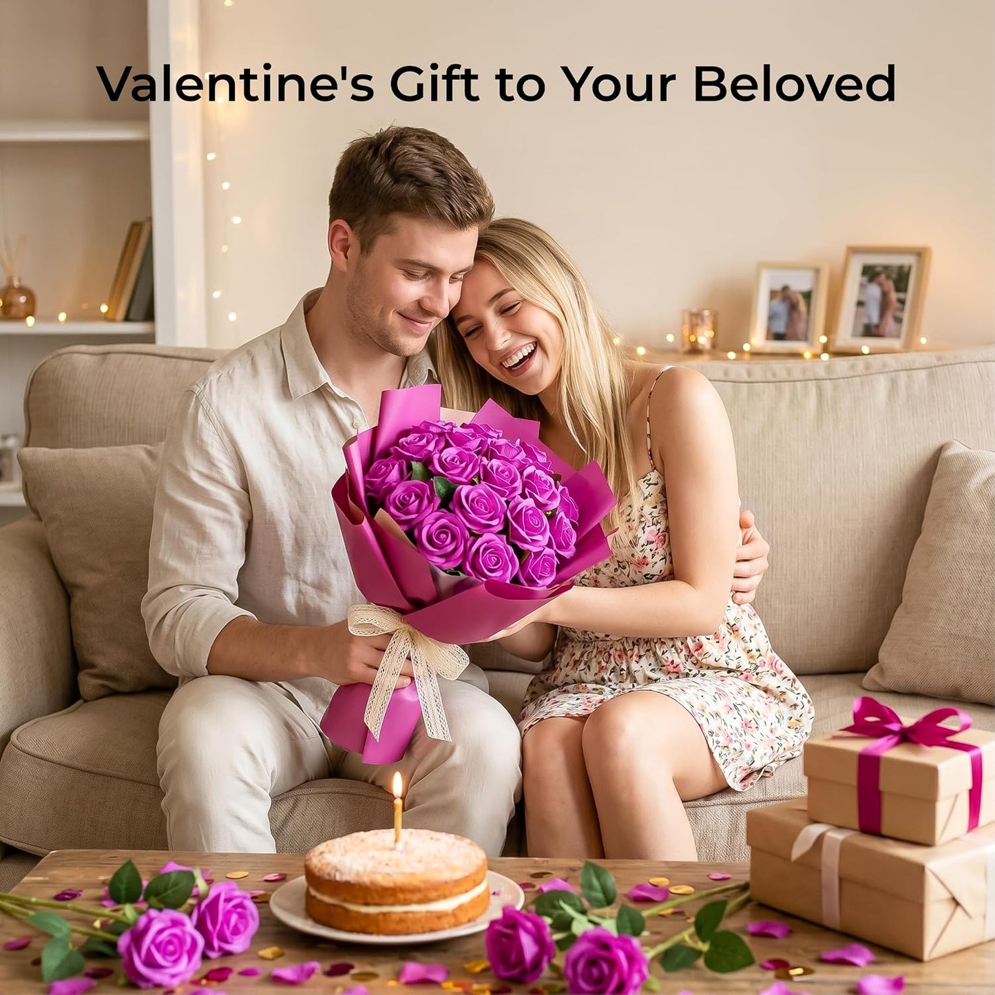 60Pcs Red Roses Artificial Flowers, Velvet Silk Faux Roses, Realistic Red Flowers for Father's Day, Wedding Centerpieces, Cake, Bridal Bouquets, Home Decor, Anniversary, Valentine's Day Decorations
