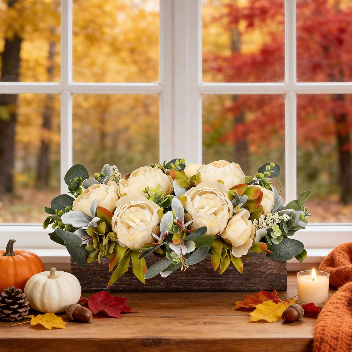 Pre-Made Floral Centerpieces for Dining Table - Pink