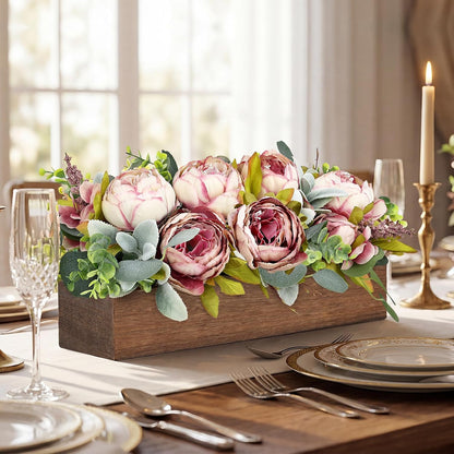 Pre-Made Floral Centerpieces for Dining Table - Pink