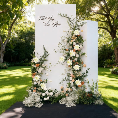 25PCS Gardenia Flowers Artificial 3.15’’ Foam Fake Rose Heads White Faux Gardenia Flowers with Stems for Wedding Bouquet Bridal Shower Party Home Floral Arrangements(White)