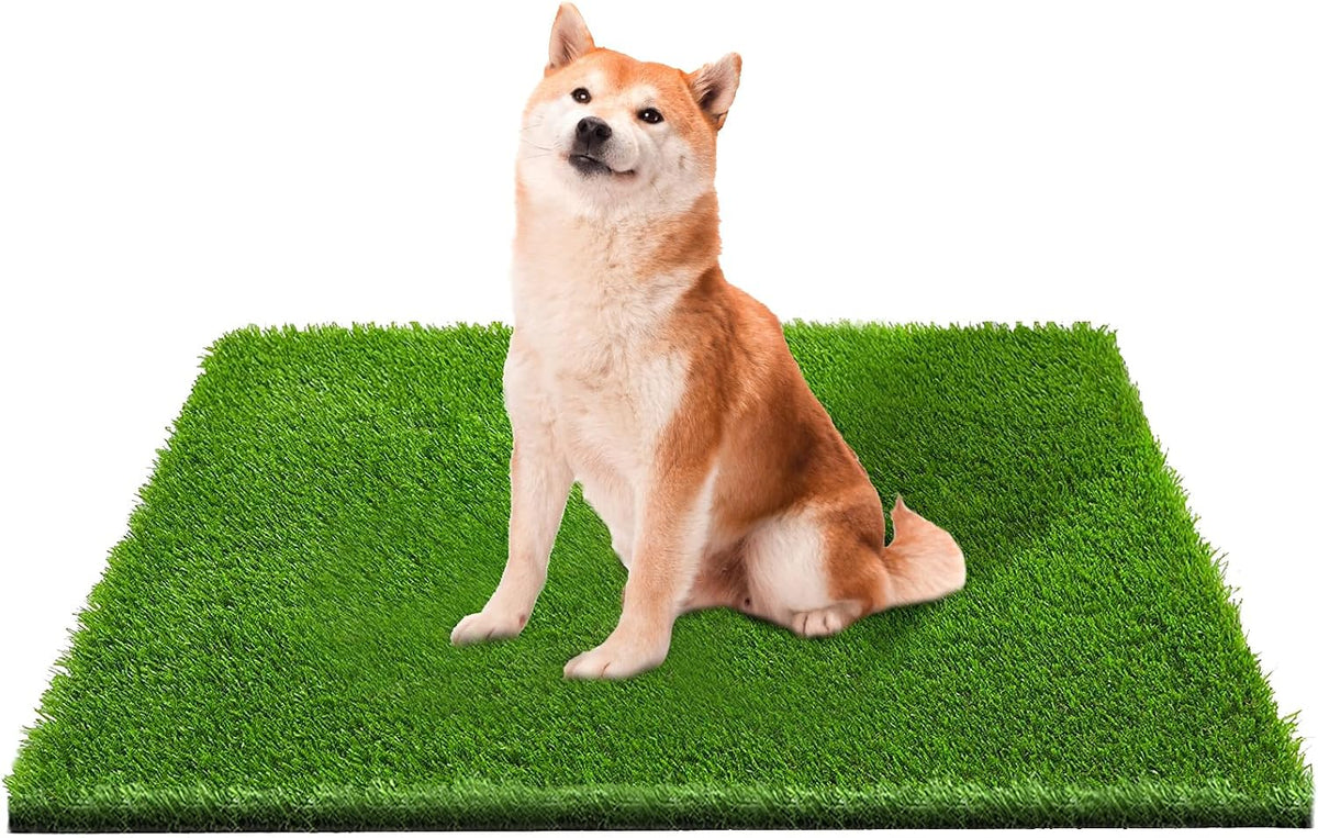 Artificial Grass, Professional Dog Grass Mat, Potty Training Rug and Replacement Turf Outdoor Rug Patio Lawn Decoration, Easy to Clean with Drainage（39.4" x 31.5"）