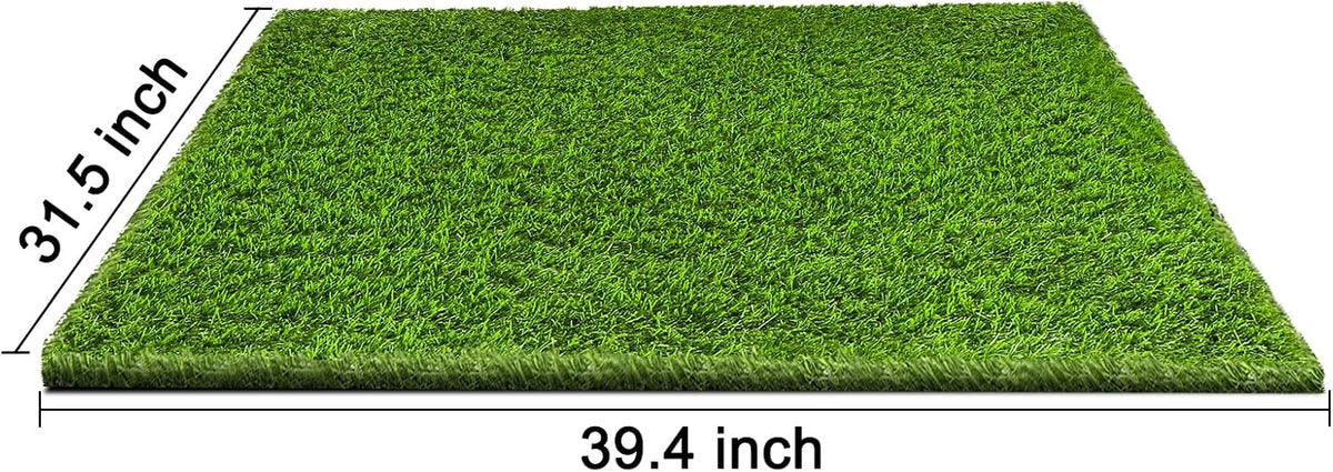 Artificial Grass, Professional Dog Grass Mat, Potty Training Rug and Replacement Turf Outdoor Rug Patio Lawn Decoration, Easy to Clean with Drainage（39.4" x 31.5"）