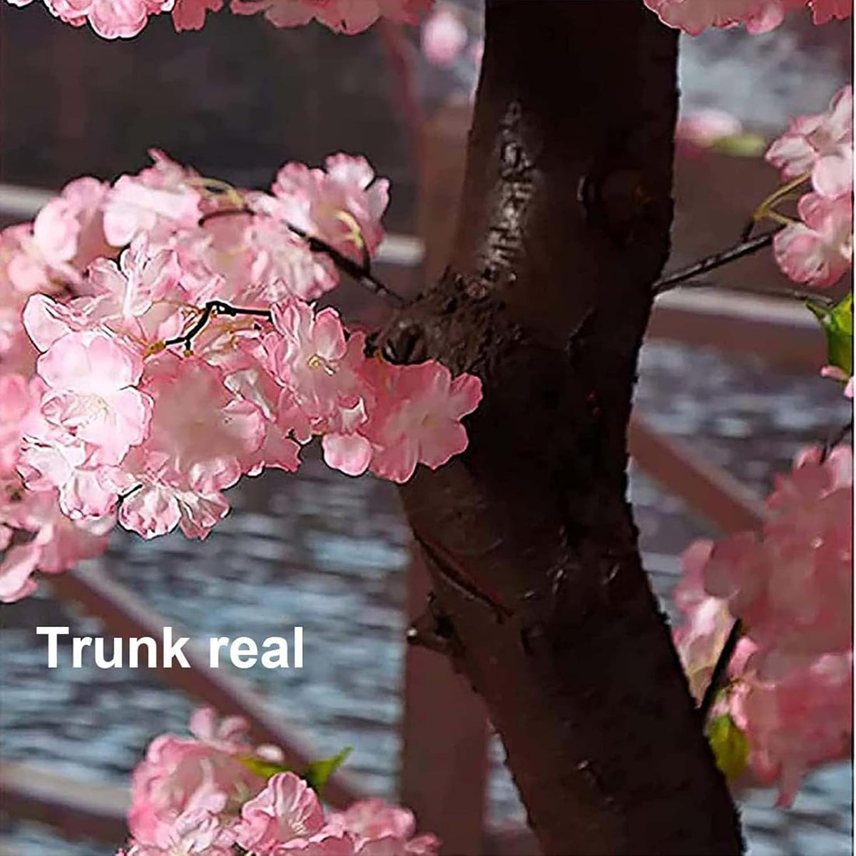 6ft Artificial Cherry Blossom Trees,Faux Cherry Blossom Tree Pink Cherry Blossom Handmade Tree Indoor Outdoor for Wedding Event Party Restaurant,Pink-6x5ft