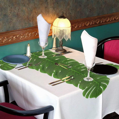 60Pcs Luau Party Decorations Tropical Hawaiian Supplies Palm Leaves