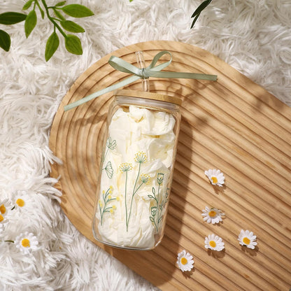 Lemon Glass Cups with Lid and Straw, Cute Lemon Gift for Women | Iced Coffee Tumbler Mug for Birthday Bridal Shower Wedding Summer Party Gift for Women Mom Friends Teen Girls Stuff 16oz