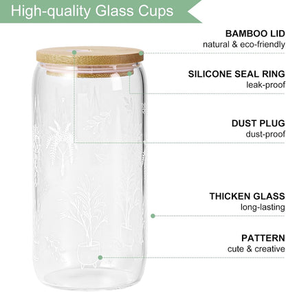 Lemon Glass Cups with Lid and Straw, Cute Lemon Gift for Women | Iced Coffee Tumbler Mug for Birthday Bridal Shower Wedding Summer Party Gift for Women Mom Friends Teen Girls Stuff 16oz