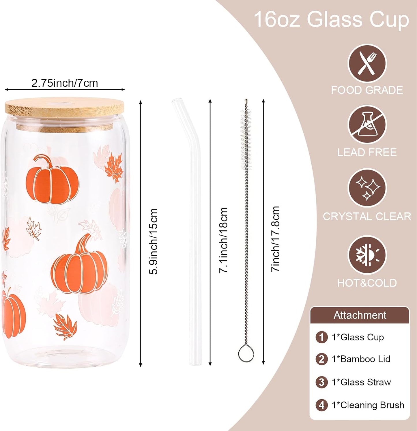 Lemon Glass Cups with Lid and Straw, Cute Lemon Gift for Women | Iced Coffee Tumbler Mug for Birthday Bridal Shower Wedding Summer Party Gift for Women Mom Friends Teen Girls Stuff 16oz