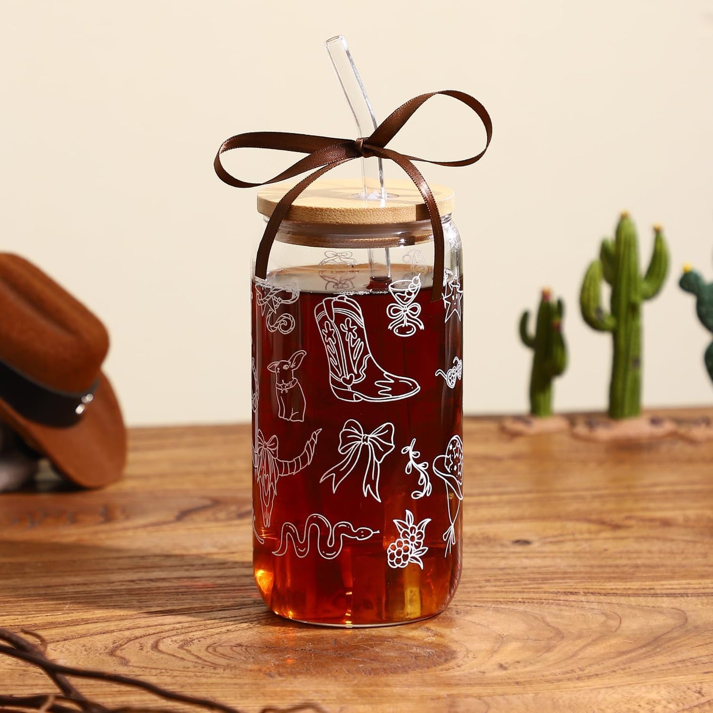 Lemon Glass Cups with Lid and Straw, Cute Lemon Gift for Women | Iced Coffee Tumbler Mug for Birthday Bridal Shower Wedding Summer Party Gift for Women Mom Friends Teen Girls Stuff 16oz