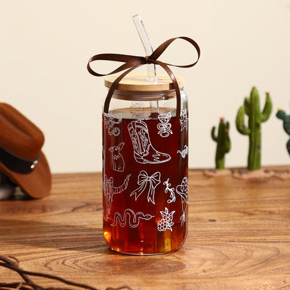 Lemon Glass Cups with Lid and Straw, Cute Lemon Gift for Women | Iced Coffee Tumbler Mug for Birthday Bridal Shower Wedding Summer Party Gift for Women Mom Friends Teen Girls Stuff 16oz