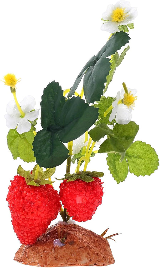 Reptile Fake Plants Terrarium Landscape Decor Artificial Green Plants Habitat Decor for Tortoise Lizard Frog Spider Amphibian Enclosure
