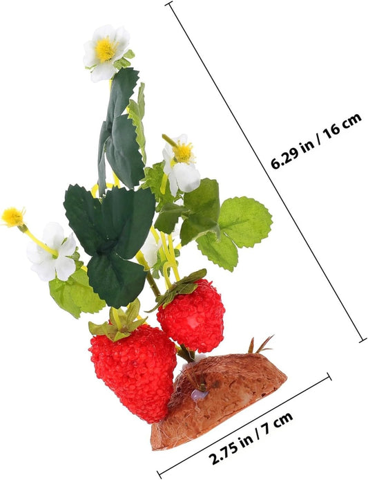 Reptile Fake Plants Terrarium Landscape Decor Artificial Green Plants Habitat Decor for Tortoise Lizard Frog Spider Amphibian Enclosure