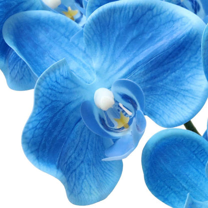 38 Inch Artificial Phalaenopsis Flowers Branches Real Touch (Not Silk) Orchids Flowers for Home Office Wedding Decoration,Pack of 2 (White)