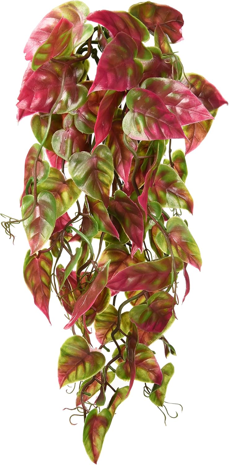Reptology Decorative Hanging Terrarium Plant Vines for Reptiles and Amphibians – 12” Length – Green