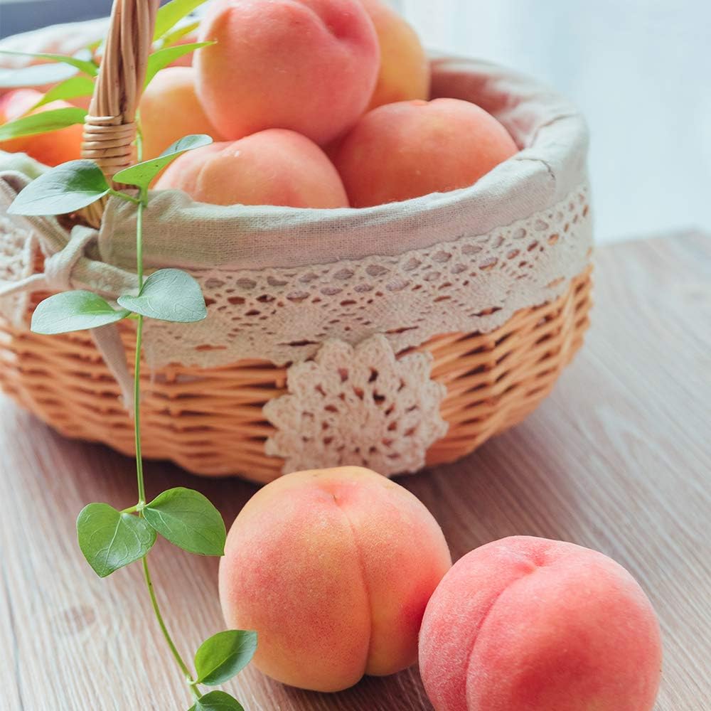 Artificial Peach Pendant 1Pcs, Fake Fruit Simulation Peach String Home Kitchen Party Decorate Lifelike Food Festival Decorations Photo Props