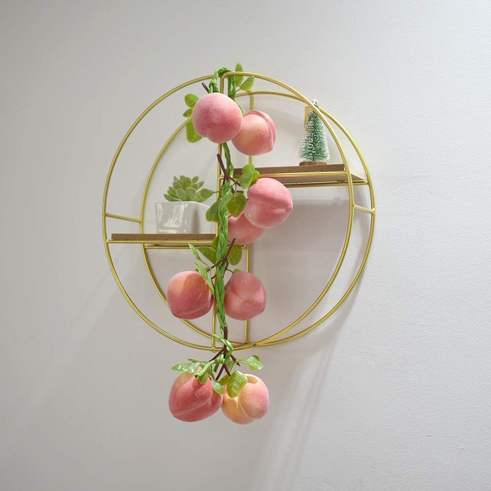 Artificial Peach Pendant 1Pcs, Fake Fruit Simulation Peach String Home Kitchen Party Decorate Lifelike Food Festival Decorations Photo Props