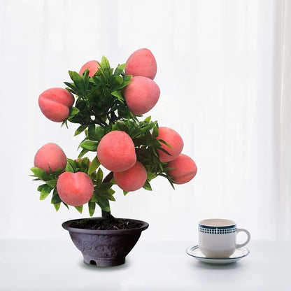 Artificial Peach Pendant 1Pcs, Fake Fruit Simulation Peach String Home Kitchen Party Decorate Lifelike Food Festival Decorations Photo Props