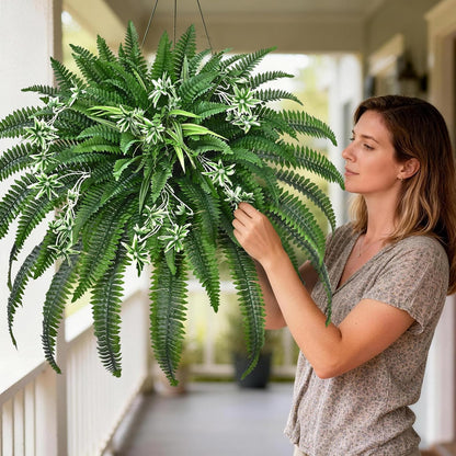 48" Large Fake Ferns Artificial Ferns for Outdoors