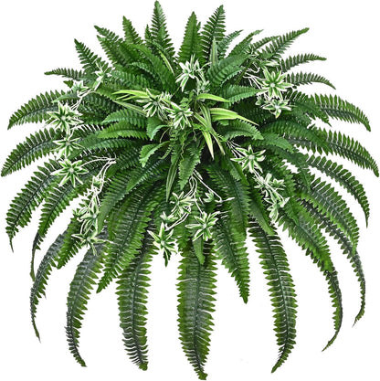 48" Large Fake Ferns Artificial Ferns for Outdoors