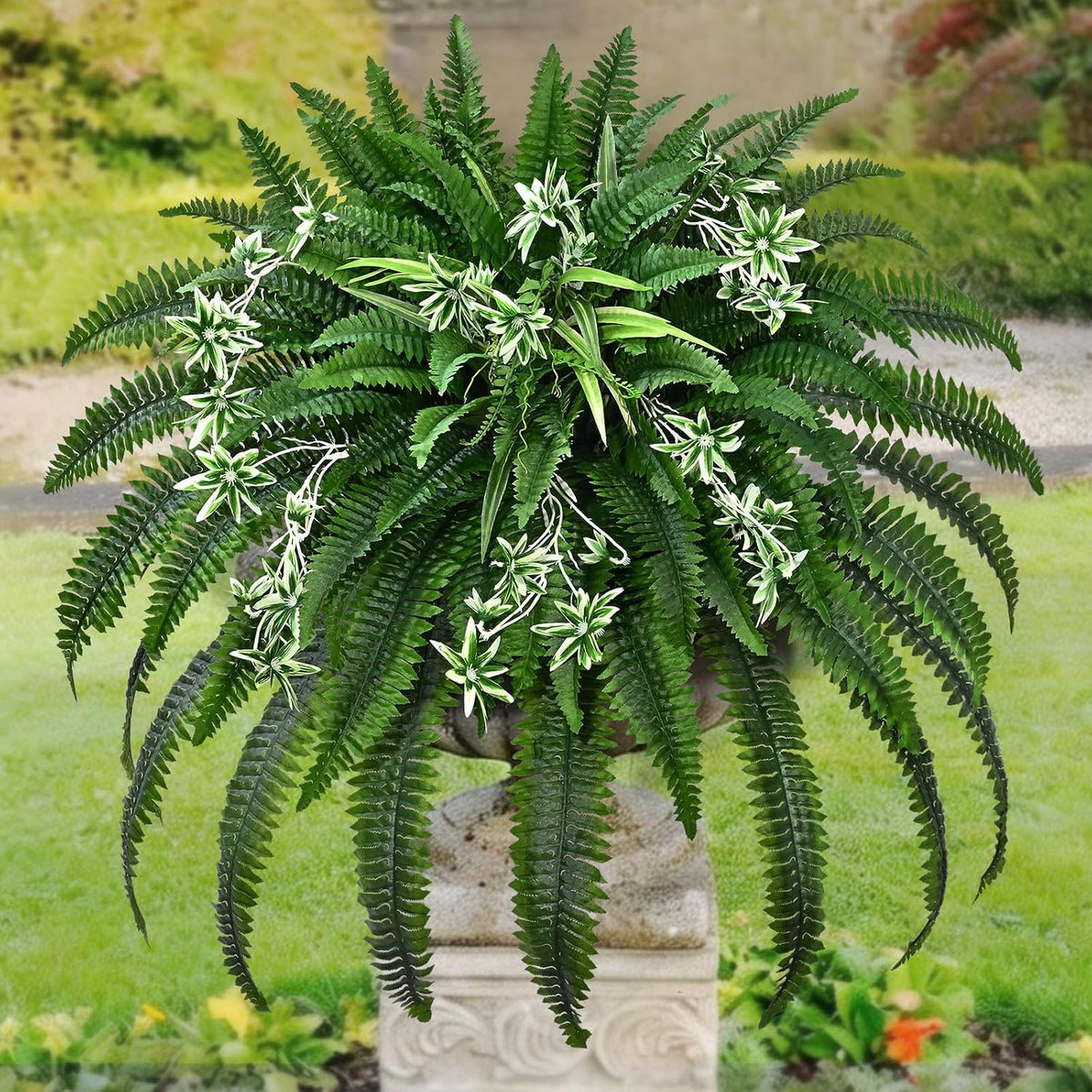 48" Large Fake Ferns Artificial Ferns for Outdoors