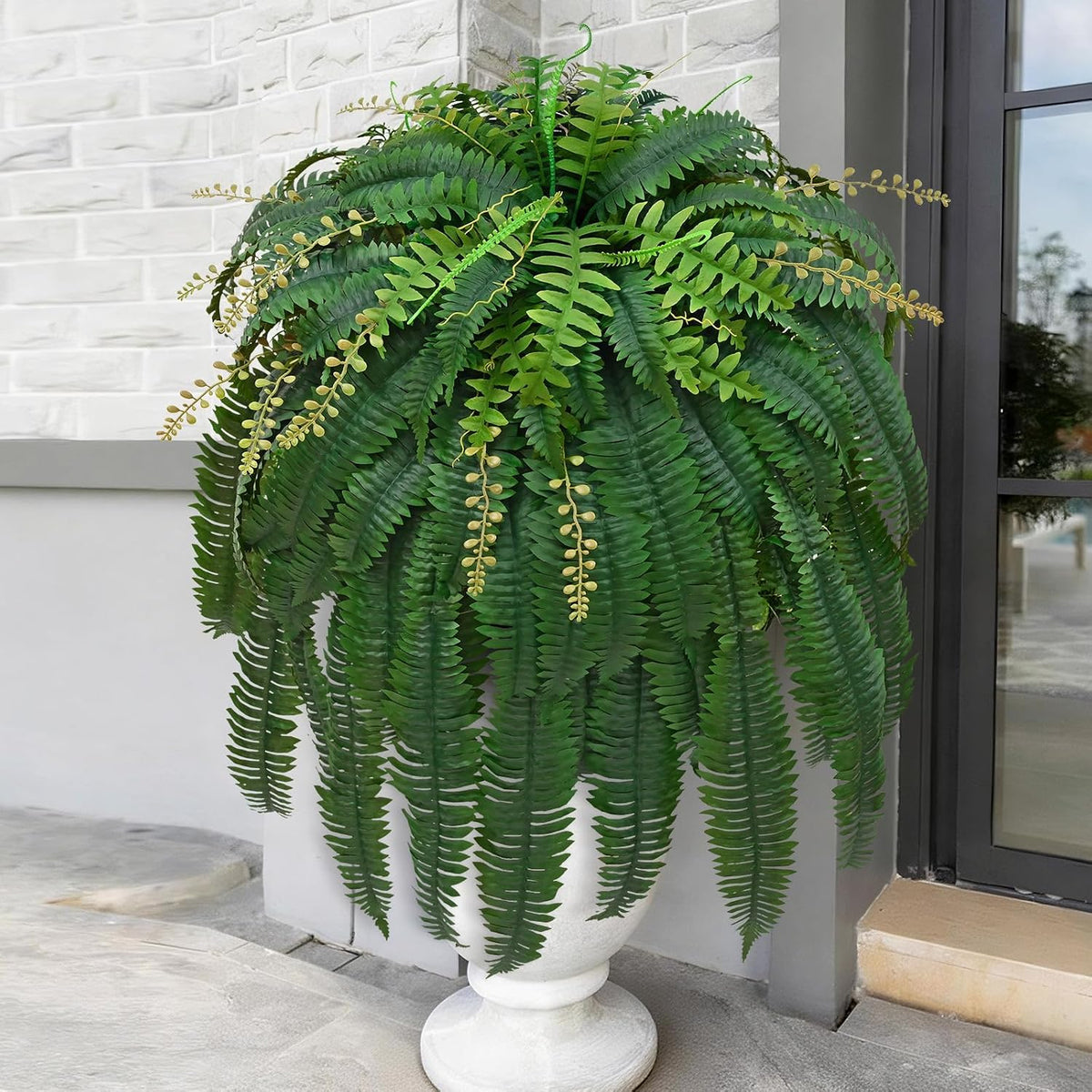 48" Large Fake Ferns Artificial Ferns for Outdoors