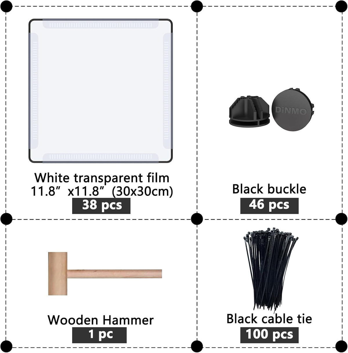 36 Panels Bunny Playpen, Oxford Mat & Game Holes, Expandable Fence