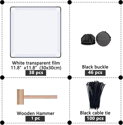 36 Panels Bunny Playpen, Oxford Mat & Game Holes, Expandable Fence