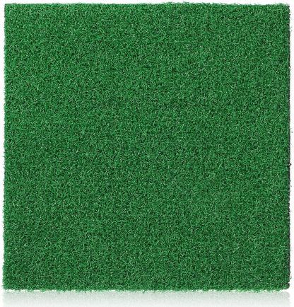 Artificial Grass Square Mat Fake Turf Patch Turtle Basking Platform with Ramp Outdoor Floating Synthetic Grass Tiles for Pet Reptile Habitat