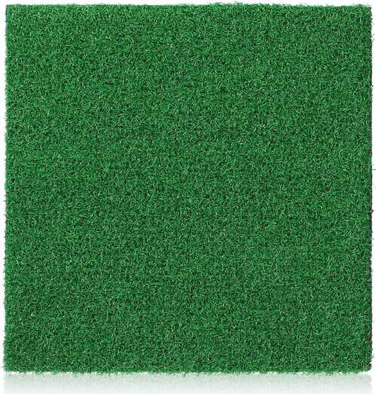 Artificial Grass Square Mat Fake Turf Patch Turtle Basking Platform with Ramp Outdoor Floating Synthetic Grass Tiles for Pet Reptile Habitat