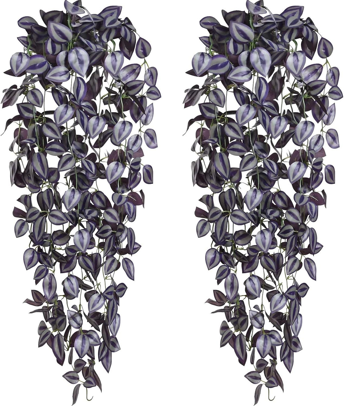 Fake Hanging Plants, Artificial Pothos Vines Faux Plants Greenery for Wall Home Living Room Office Indoor Outdoor Decor (No Baskets)