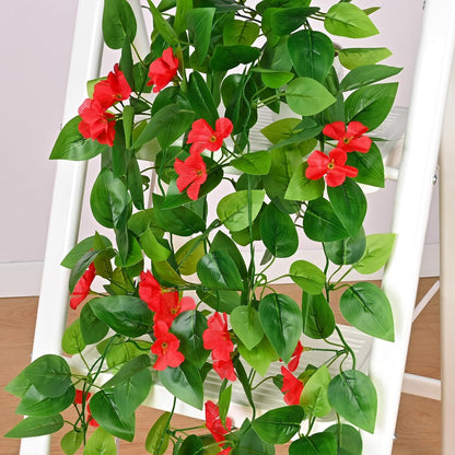 Fake Hanging Plants, Artificial Pothos Vines Faux Plants Greenery for Wall Home Living Room Office Indoor Outdoor Decor (No Baskets)