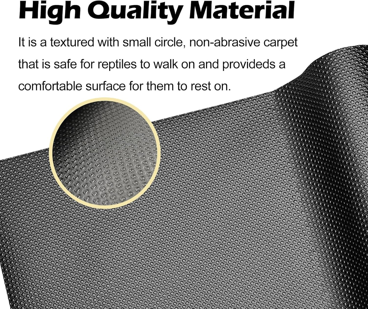 Reptile Carpet Bearded Dragon Tank Accessories for 40 Gallon, 20 Gallon, 50 Gallon,75 Gallon Tank, 17.5x39 Inch Non-Adhesive Reptile Mat Terrarium Liner For Leopard Gecko, Snake, Lizard and Tortoise
