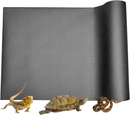 Reptile Carpet Bearded Dragon Tank Accessories for 40 Gallon, 20 Gallon, 50 Gallon,75 Gallon Tank, 17.5x39 Inch Non-Adhesive Reptile Mat Terrarium Liner For Leopard Gecko, Snake, Lizard and Tortoise