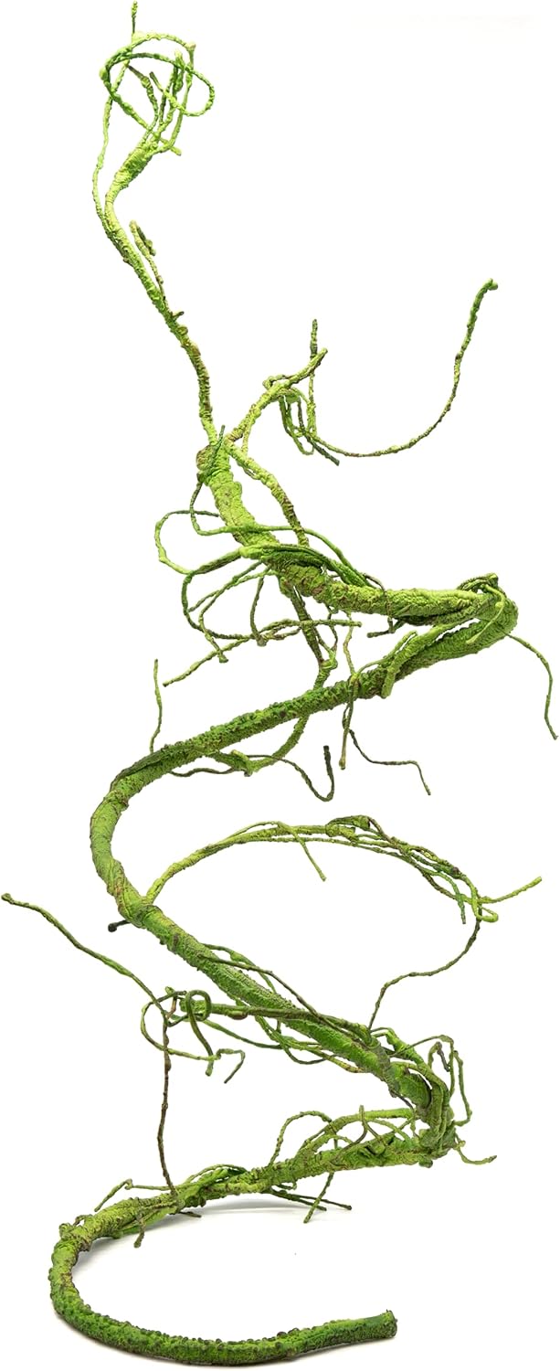 Ultimate Vine for Terrarium Habitat (Brown) | 6 ' Long Large Diameter Foam Vine for Reptile Enclosures, Bendable, Humidity Resistant, Bendy Offshoot Branches