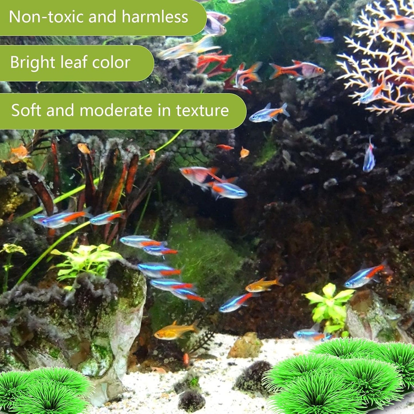 Fish Breeding Grass, Aquarium Fish Tank Plastic Plants Ornamental Fish Betta Resting Spawning Bed Plastic Aquarium Plants Fish Tank Supplies