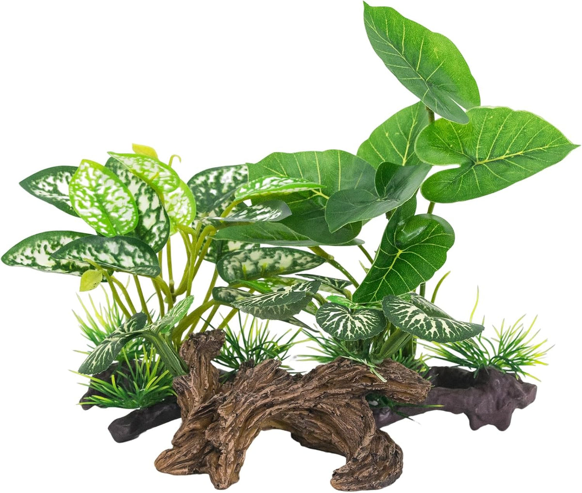 5Pack Tall Aquarium Plants - Reptile Habitat Plants Realistic Silk Fake Betta Fish Tank Decor for Terrarium Aquascaping