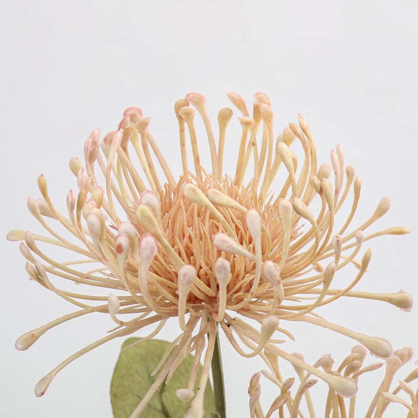 33" Yellow Artificial Mums Flowers Chrysanthemum Flowers 2Pcs Fake Spider Mum Flower Arrangement Faux Pincushion Flower with 3 Heads Long Stem for Party Centerpiece Bouquet Home Decor