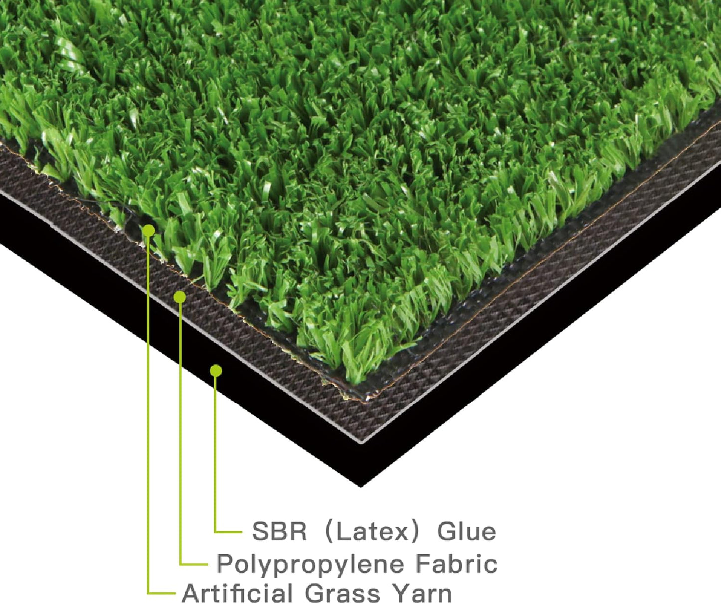 Artificial Grass Turf, 10ft x 10ft 0.4" Pile Height, Indoor Outdoor Fake Astroturf Rug Carpet Mat for Balcony Decor Backyard Patio Backdrop Fence Wall Decorations Dogs