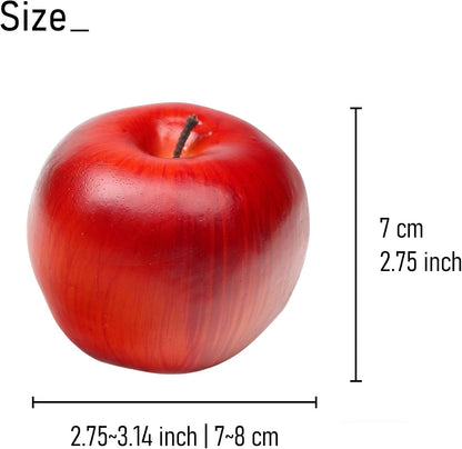 12PCS Fake Green Apples, 3" Lifelike Artificial Apples