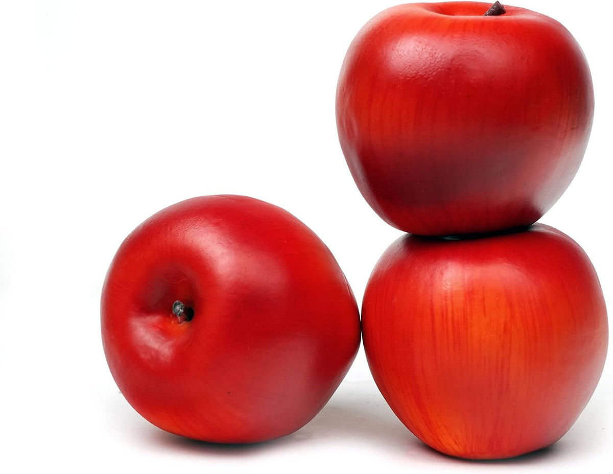 12PCS Fake Green Apples, 3" Lifelike Artificial Apples