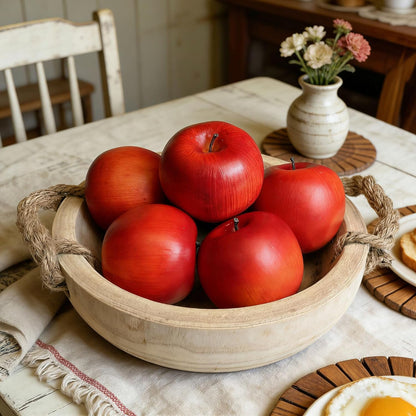 12PCS Fake Green Apples, 3" Lifelike Artificial Apples
