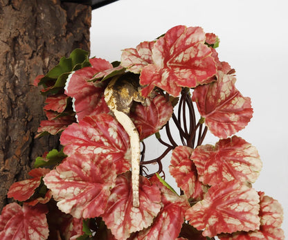 2Pack Fake Anthurium Crystallinum, Reptile Terrarium Decor Plants