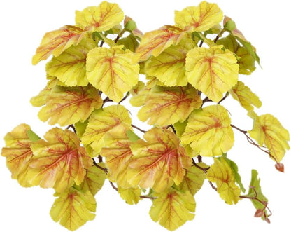 2Pack Fake Anthurium Crystallinum, Reptile Terrarium Decor Plants