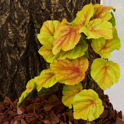 2Pack Fake Anthurium Crystallinum, Reptile Terrarium Decor Plants
